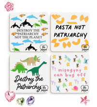 Load image into Gallery viewer, Feminist Coasters, Feminist Coffee Coaster, Feminist Gifts