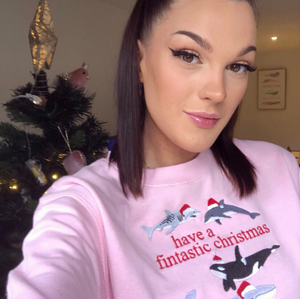 Fintastic Embroidered Christmas Jumper