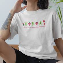 Load image into Gallery viewer, Smash the Patriarchy Feminist Frog Tshirt, Tea Please Feminist Tshirt