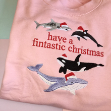 Load image into Gallery viewer, Fintastic Embroidered Christmas Jumper