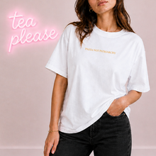 Load image into Gallery viewer, Pasta not Patriarchy T-Shirt, Feminist T-Shirt, Embroidered feminism.