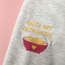 Load image into Gallery viewer, Pasta not Patriarchy Embroidered Jumper