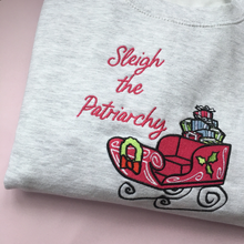 Load image into Gallery viewer, Sleigh the Patriarchy Christmas Jumper