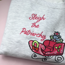 Load image into Gallery viewer, Sleigh the Patriarchy Christmas Jumper
