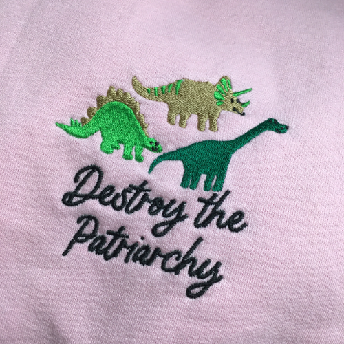 Destroy The Patriarchy Dinosaur Jumper