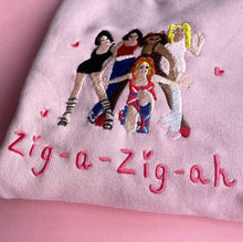 Load image into Gallery viewer, Spice Girls Embroidered Jumper, Embroidered Spice Girls Jumper by Tea Please