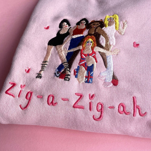 Zig-a-zig-ah Embroidered Spice Girls Jumper