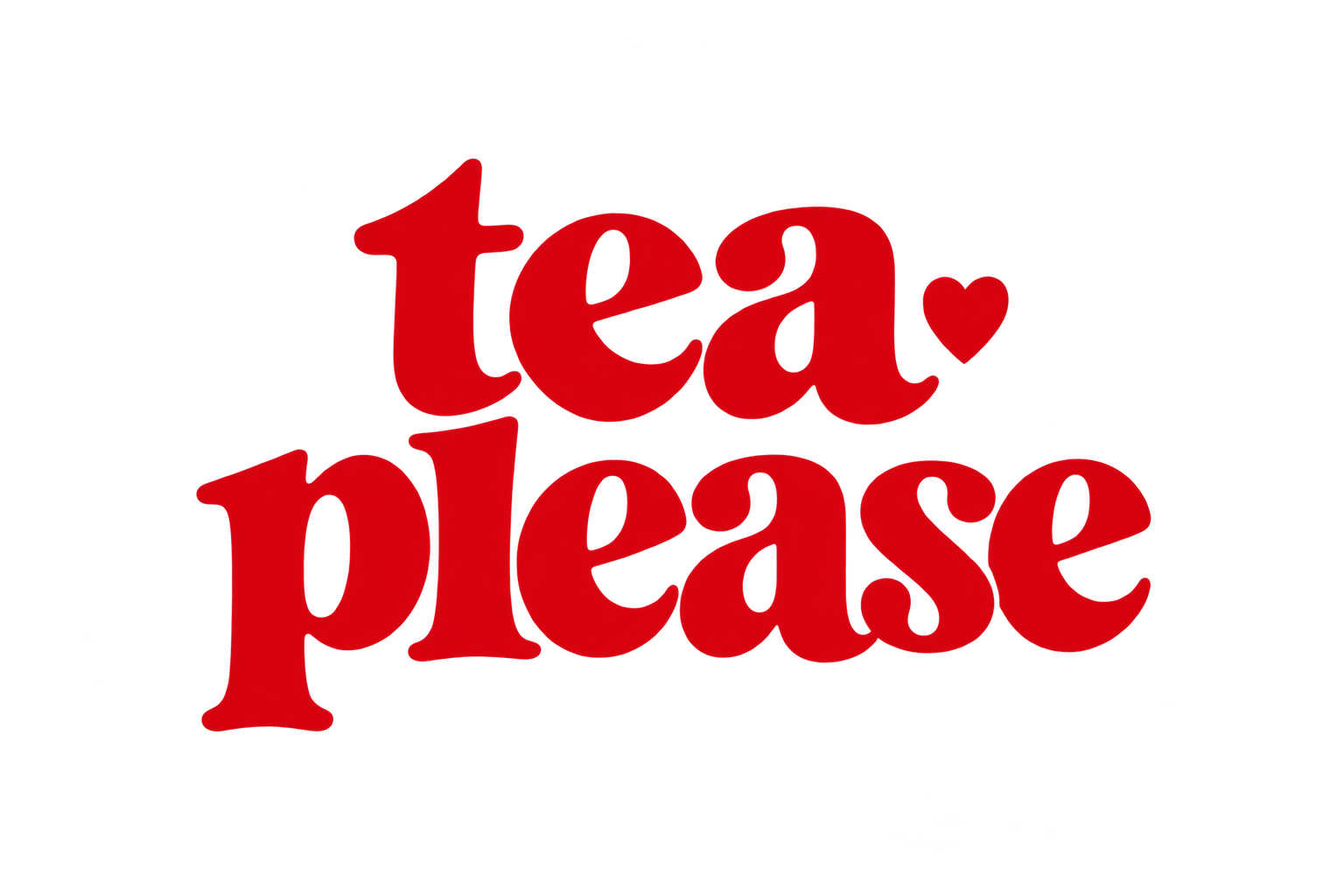 Tea Please wordmark without the bubble
